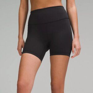 Lululemon Wunder Train High-Rise Short 6" in Black